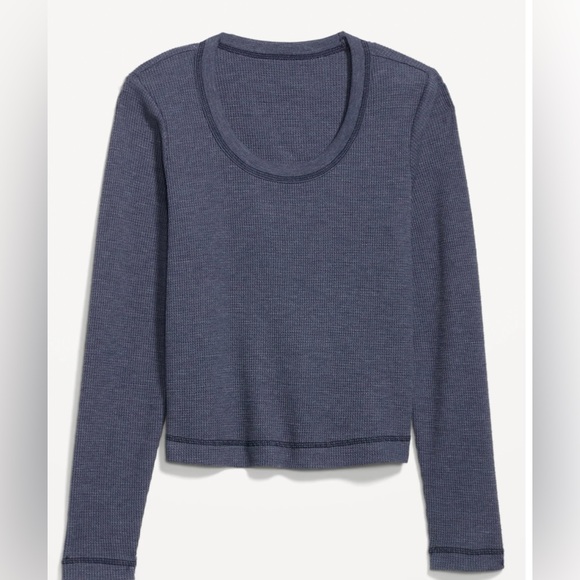 NWT Waffle Knit Crop Top - Picture 1 of 4